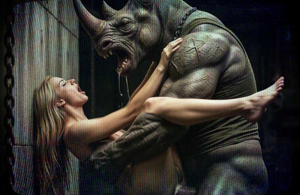 Rhino Monster Porn Art